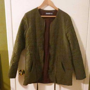 Signature Weekend hunter green quilted jacket